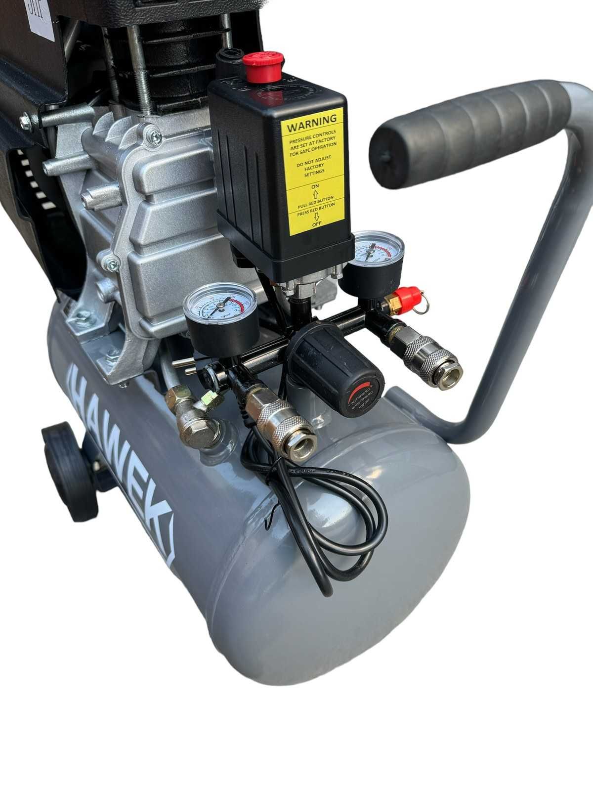 Бутален въздушен компресор HAWEK 25 литра – 1.8kW, 8 bar, маслен, 230V