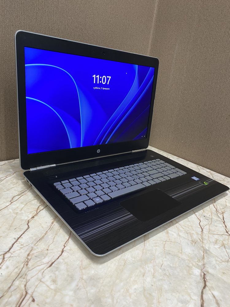 Hp Core i7 -7 озу 12gb Nvidia GTX 1050 4gb/SSD 512Gb+1tb/FULL HD 17.3