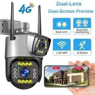 Video kuzatuv kamera Wifi-4G 360° градус наружная камера