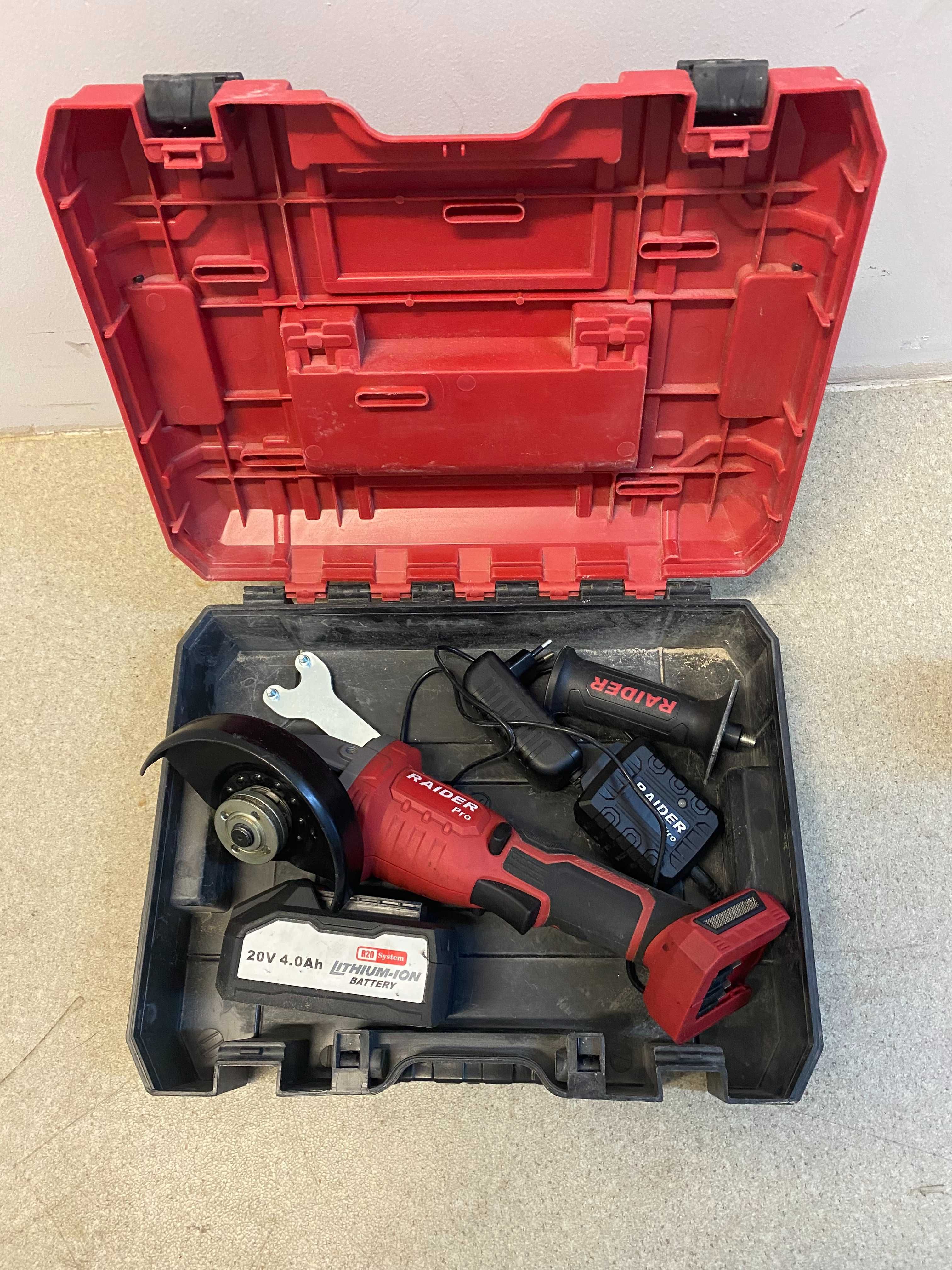 030230	R20 Ъглошлайф акум.безчетков Ø125mm 4Ah в куф. RDP-PBAG20Set