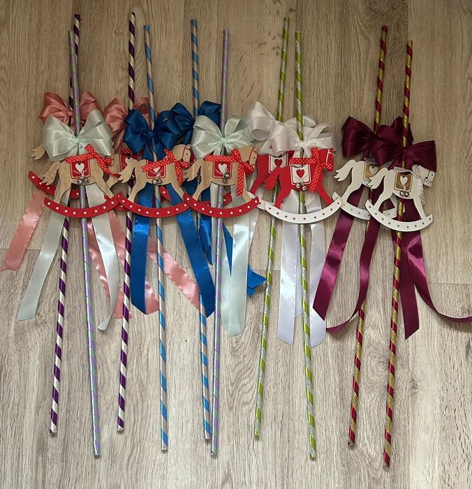 Lot 50 nuieluse( 70 cm )decorate pentru Moș Nicolae