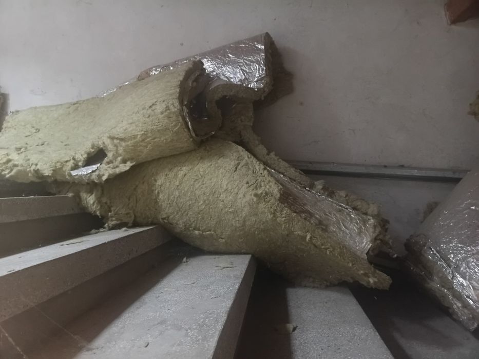 Стъклена минерална вата - свалена, подарявам