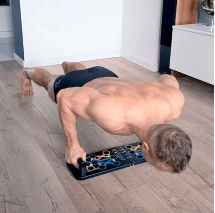 Многофункционална Преносима Дъска за Лицеви Опори MUSCLEPLATE®