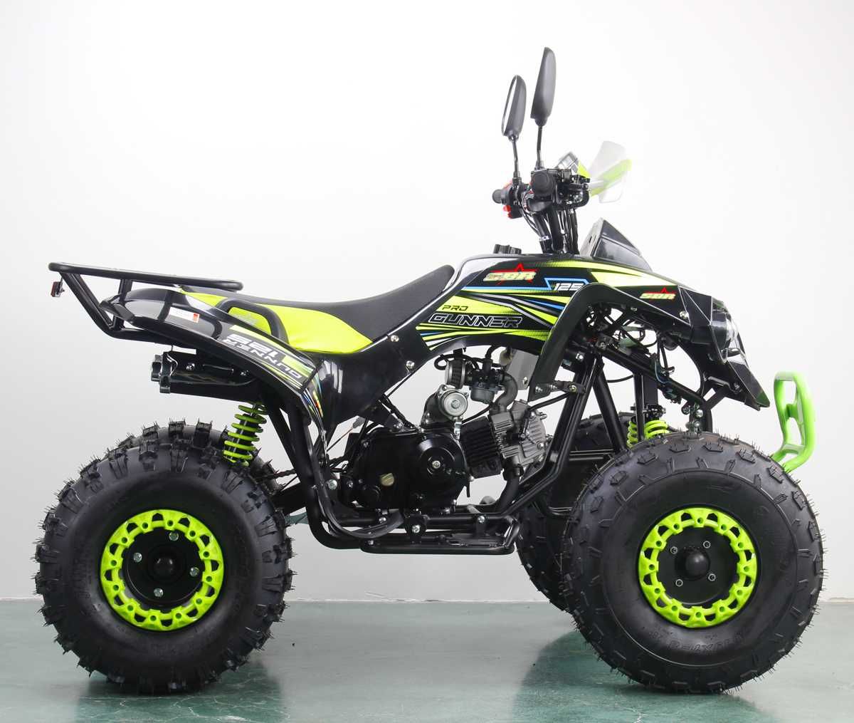 Atv SBR Gunner 8" 125cc 4T benzina negru/verde lemon