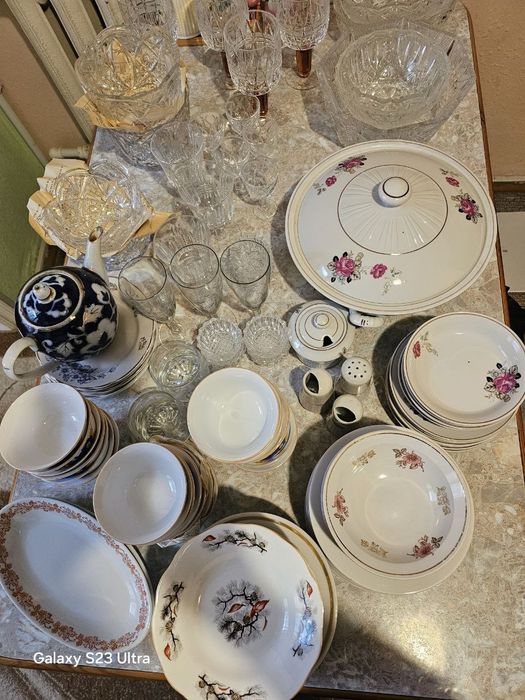 Посуда недорого, тарелки,пьялушки,хрусталь,ляган многое другое