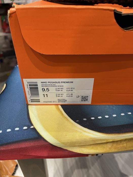 43 Маратонки Nike Air Zoom Pegasus Premium Black Anthracite Jordan Pro