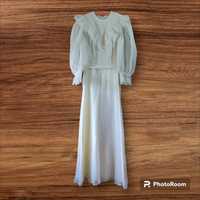 Rochie maxi vintage alba