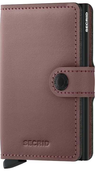 Secrid Mini Wallet Matte Rose - кожен портфейл, холандски