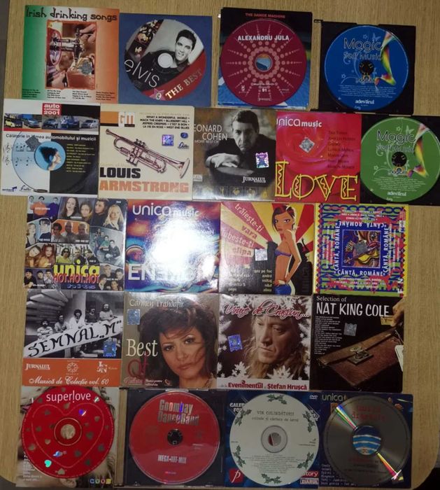 CD-uri cu muzica, originale, diverse genuri, stare foarte buna!