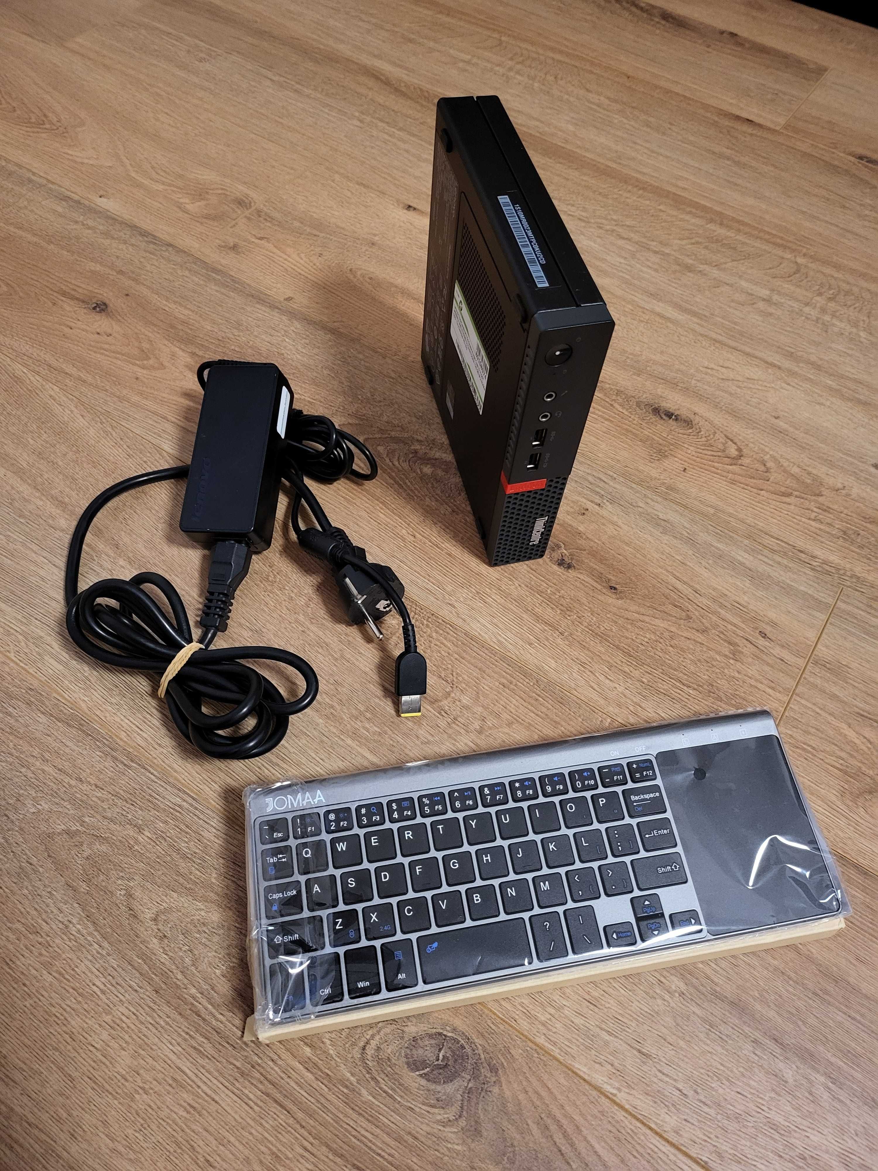 Lenovo ThinkCentre M710q + зарядно + клавиатура