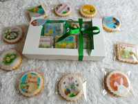 Медени бисквити и кутии за Великден
