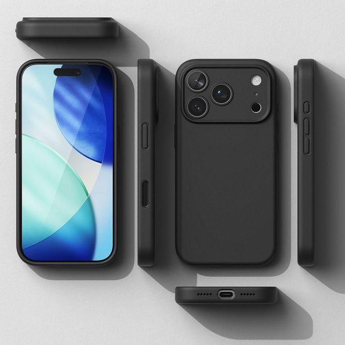 Ringke silicone magsafe калъф за iphone 17 pro – черен