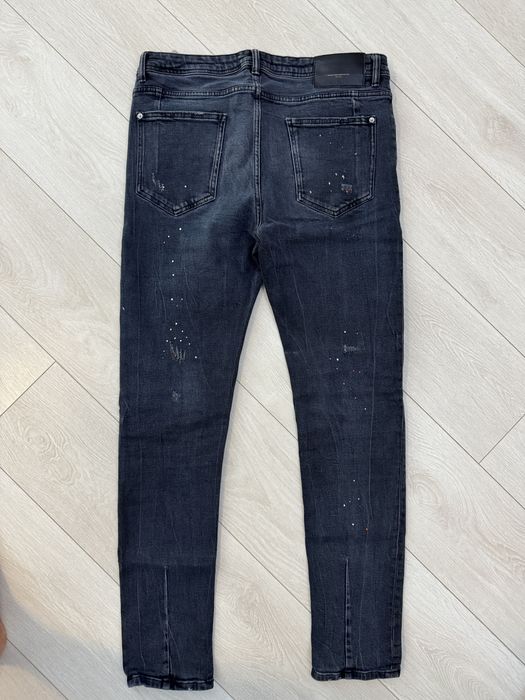 Blugi Slim Fit Zara Originali - Model pete vopsea