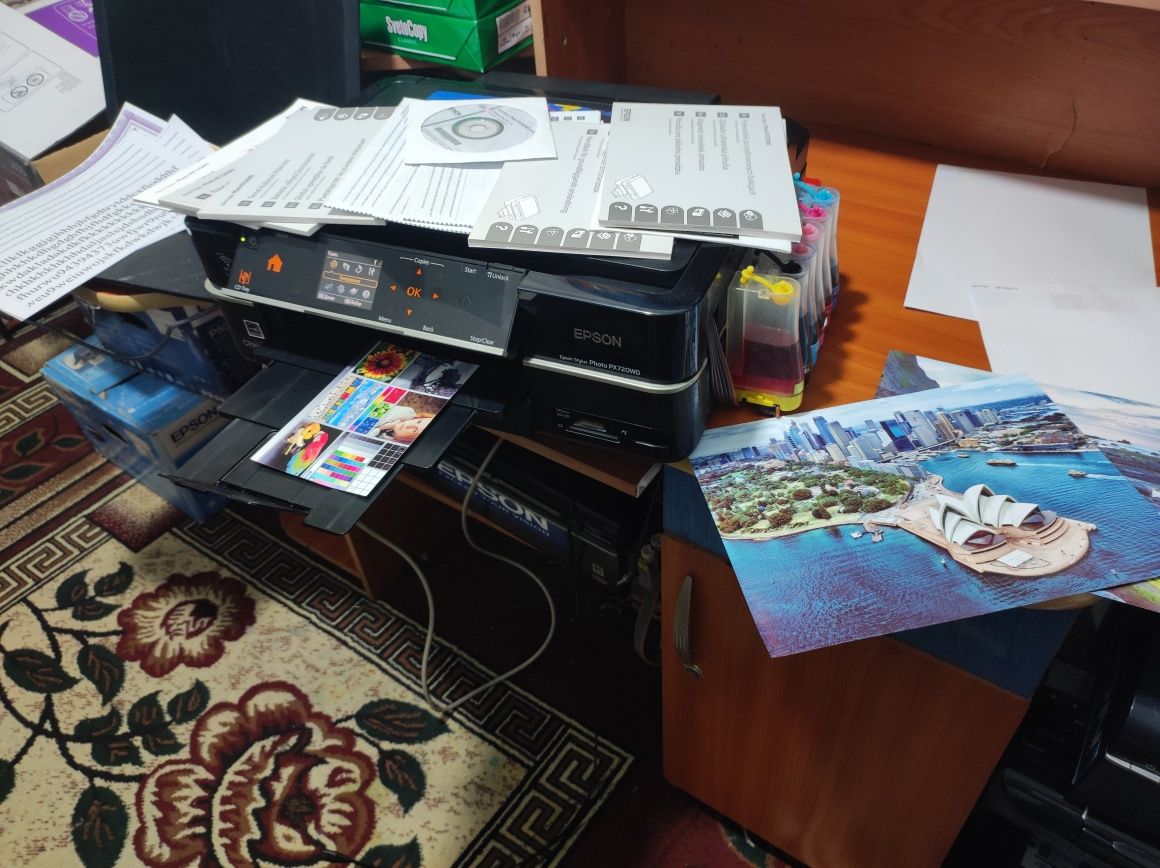 Epson px 720 WD 6 rangli trivadnom-kopiya skanerli printr. Dyuzi 100%