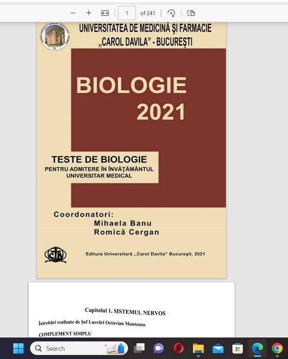 Cărți admitere medicina PDF