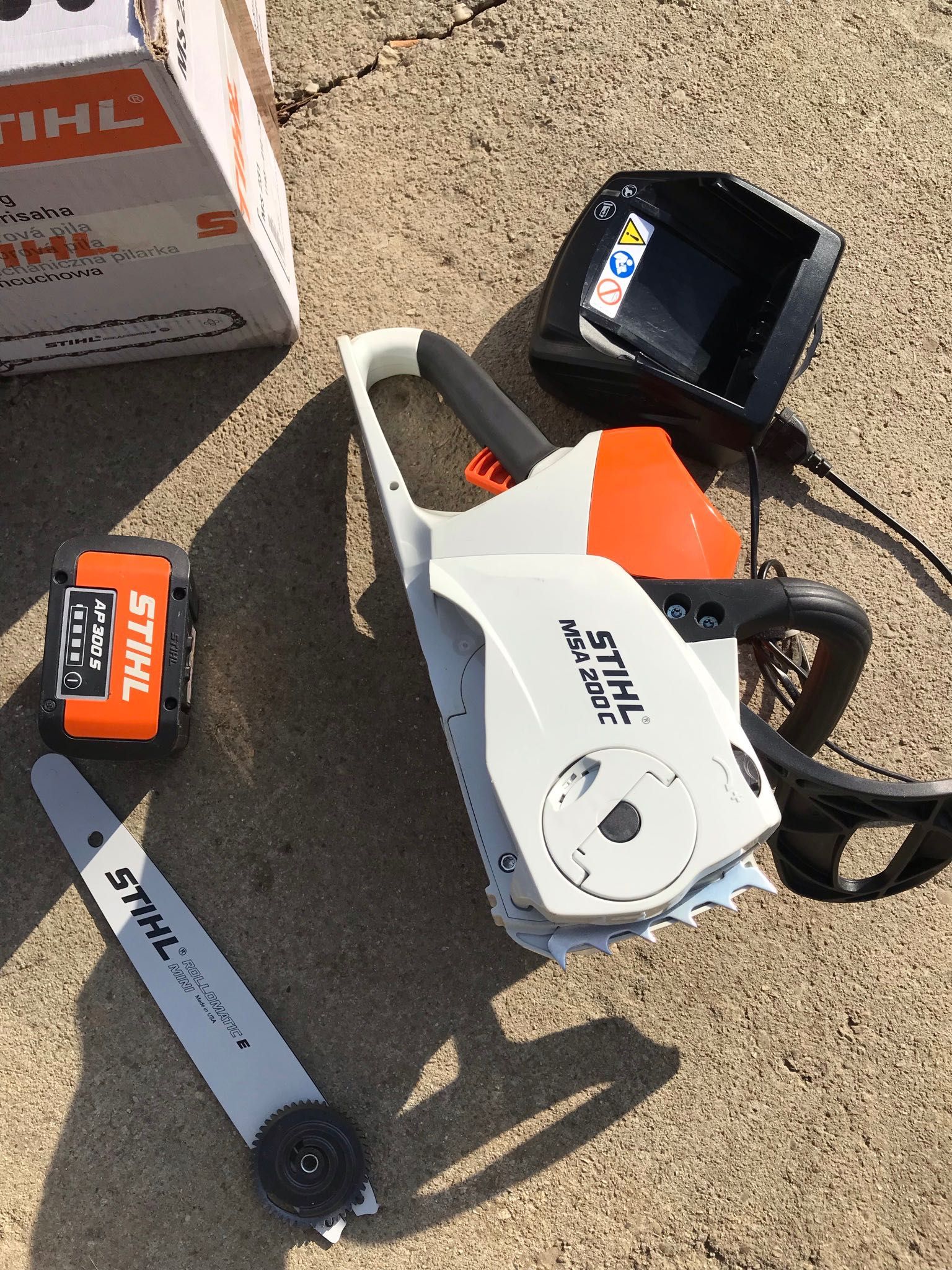 Drujba Stihl msa 220 pe acumulator