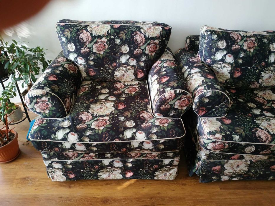 Диван с  един фотьойл