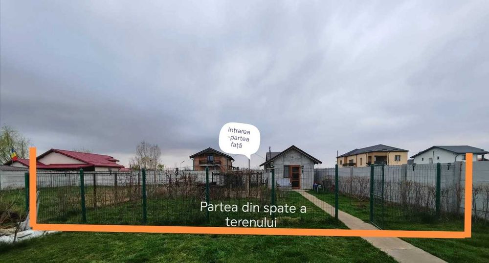 Ghercești Vânzare Teren 270m2 + Căsuță 22m2 (tip anexă) , împrejmuit