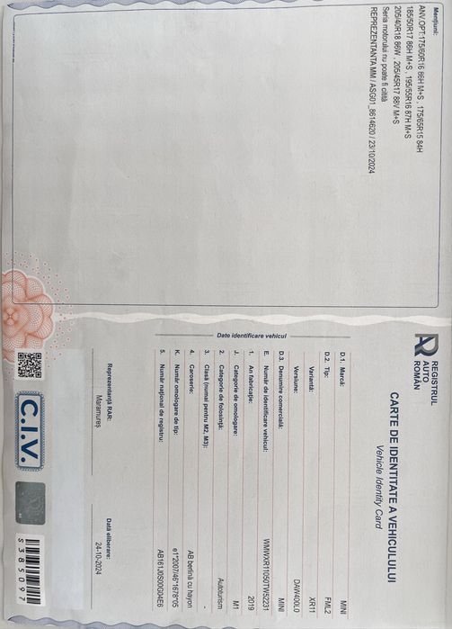 Mini One automat 23584km avariat