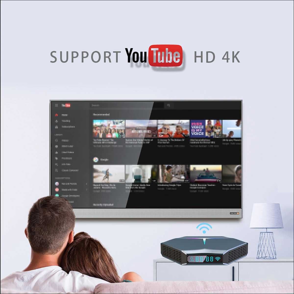 SMART TV BOX A95X F4 4/128 + 4 000 каналов бонус на 1 год (IP TV офиц)
