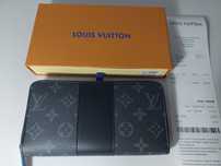 Portofel lv louis vuitton negru alb bon premium femei