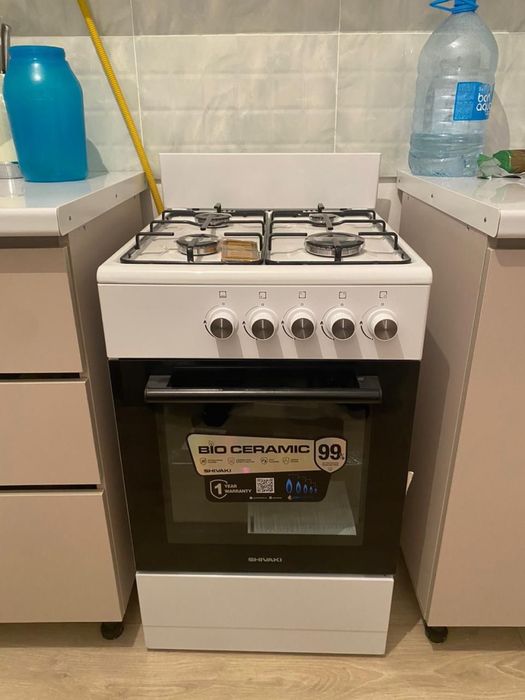 Газовая плита с печью