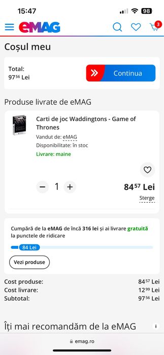 Carti de joc Game of Thrones