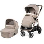 Бебешка количка Peg Perego 2в1 Veloce, 0-22 кг, Mon Amour, Бежов/Розов