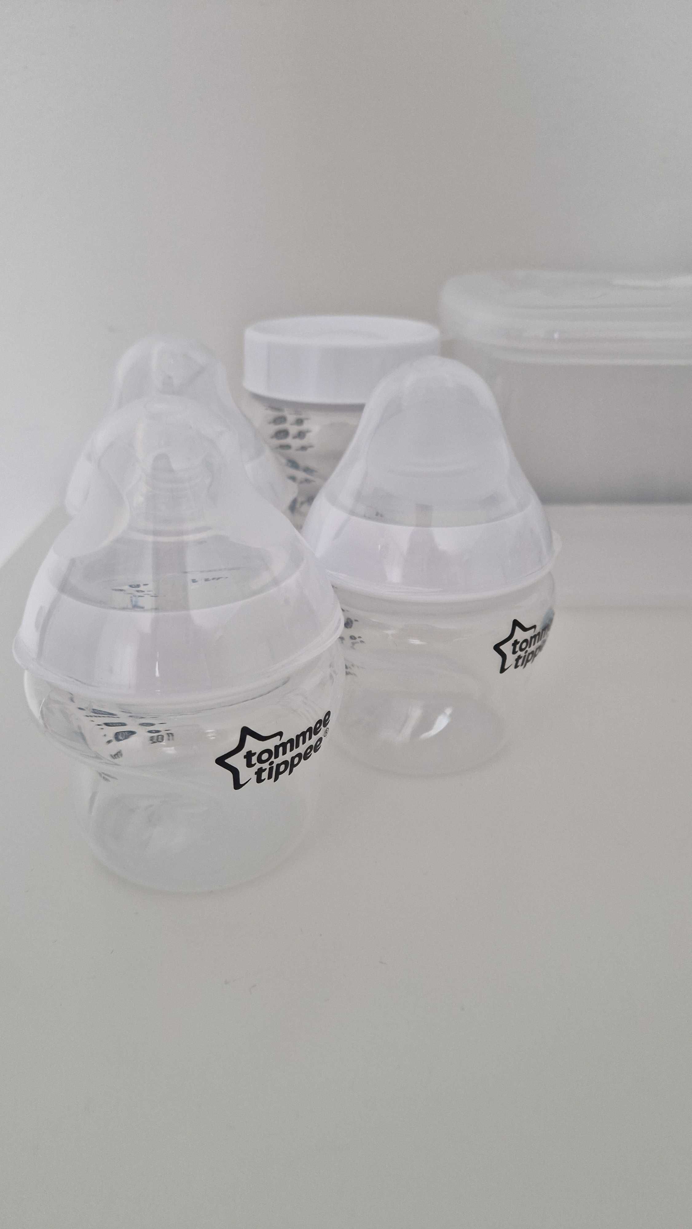 Tommee tippee шишета с биберони и стерилизатор за микровълнова