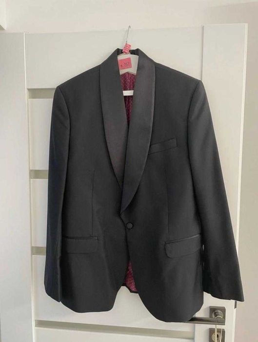 Sacou de mire elegant negru, mărimea 52 / L, purtat o dată