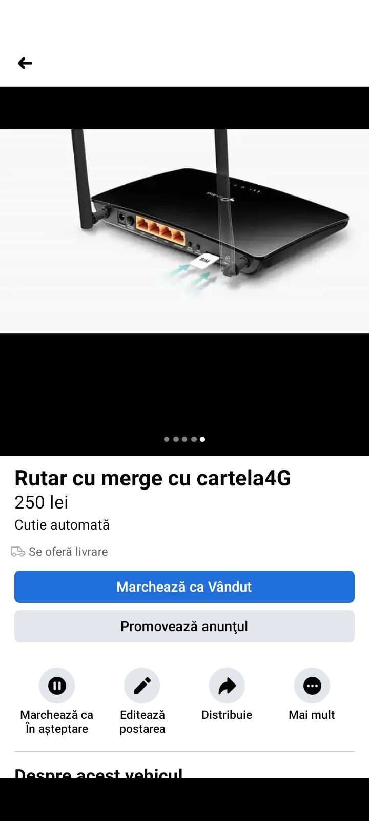 Router 4G pe cartela Telecom și digi