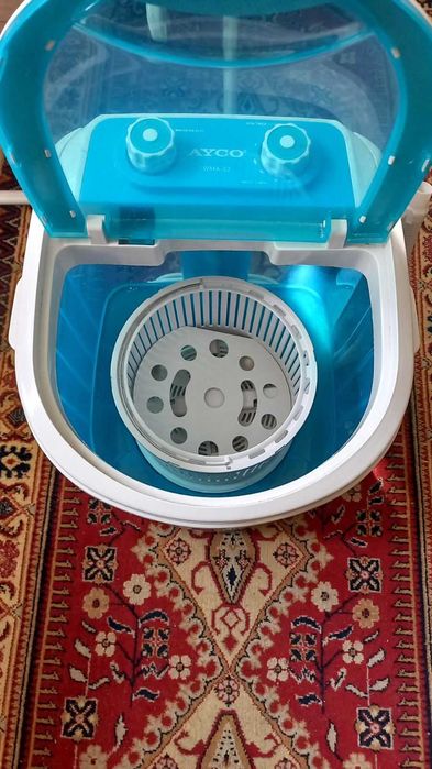 Мини пералня Ayco WMA-32, 121 W, 3 кг дрехи, Центрофуга 2 кг.