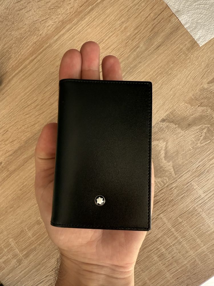 Vând Port carduri/permis/CI ORIGINAL Montblanc Meisterstuck negru