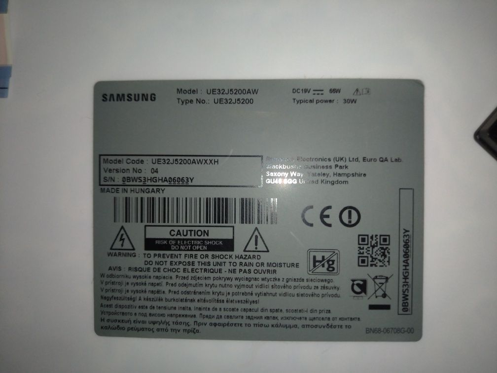 Piese tv samsung model ue32j5200aw