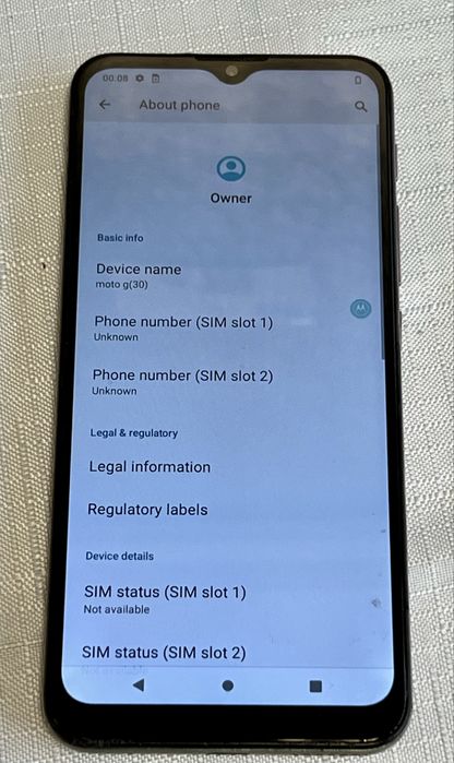 Motorola Moto G30 128g