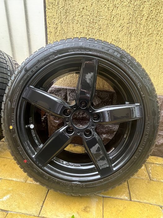 Jante BMW 17 5x120 cu anvelope iarna 225.45.17 dot 2024