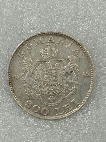 Moneda argint 200 lei 1942 Pentru botez sau colecționari