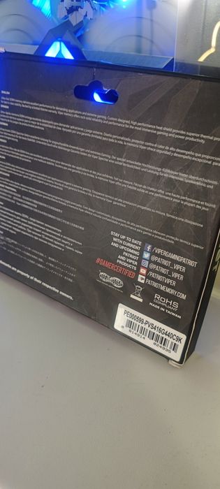 Vând memorii DDR4 4400mhz 2x8gb cl19 Patriot Viper