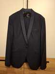 Costum Azzaro ceremonie,barbatesc, albastru inchis, XL