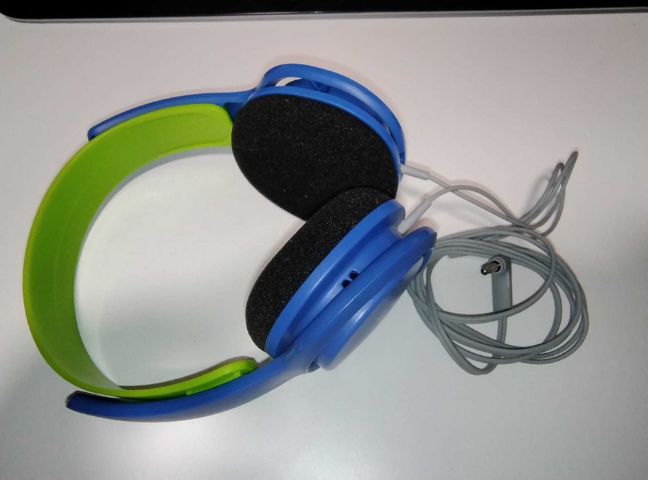 Casti pentru copii PHILIPS SHK2000BL00, Cu Fir, albastre, cu garantie