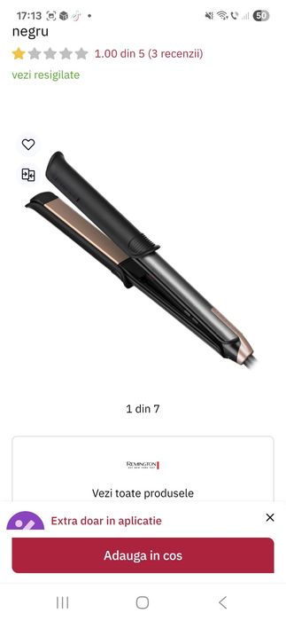 Placa de par Remington noua