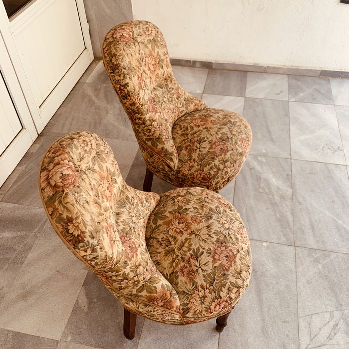 Два антикварни винтидж стола-дамски”парлор” стил