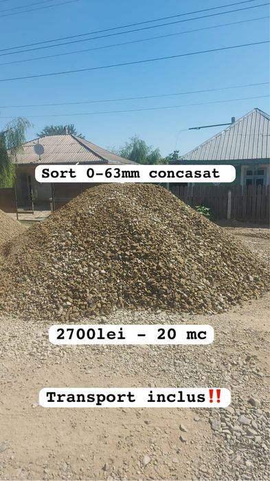 Agregate de Balastiera - Nisip / Amestec / Piatra drumuri / Sorturi!