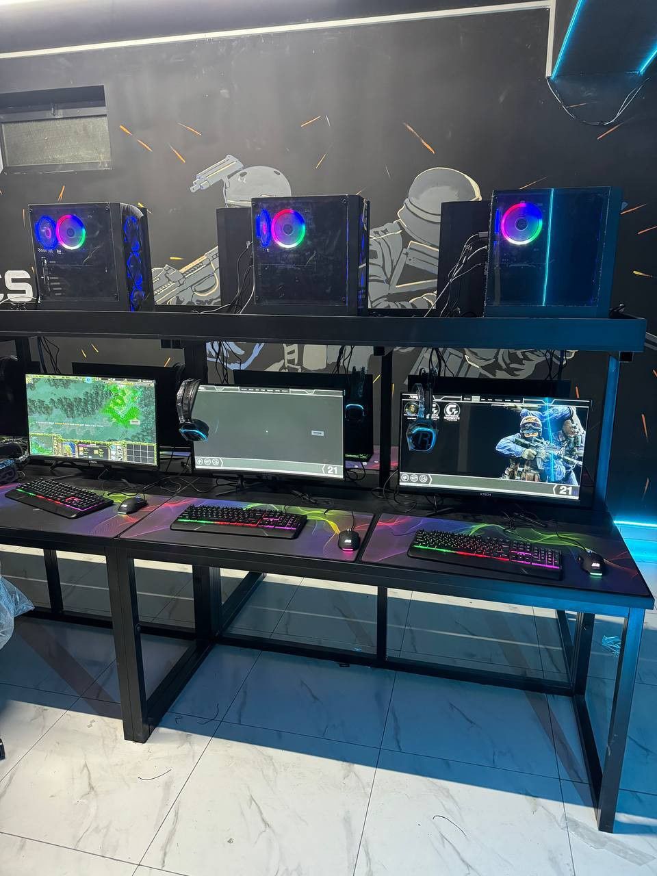 Gameclublarga tayyor komplekt|garantiya bor| yengi komputerla mebel bn