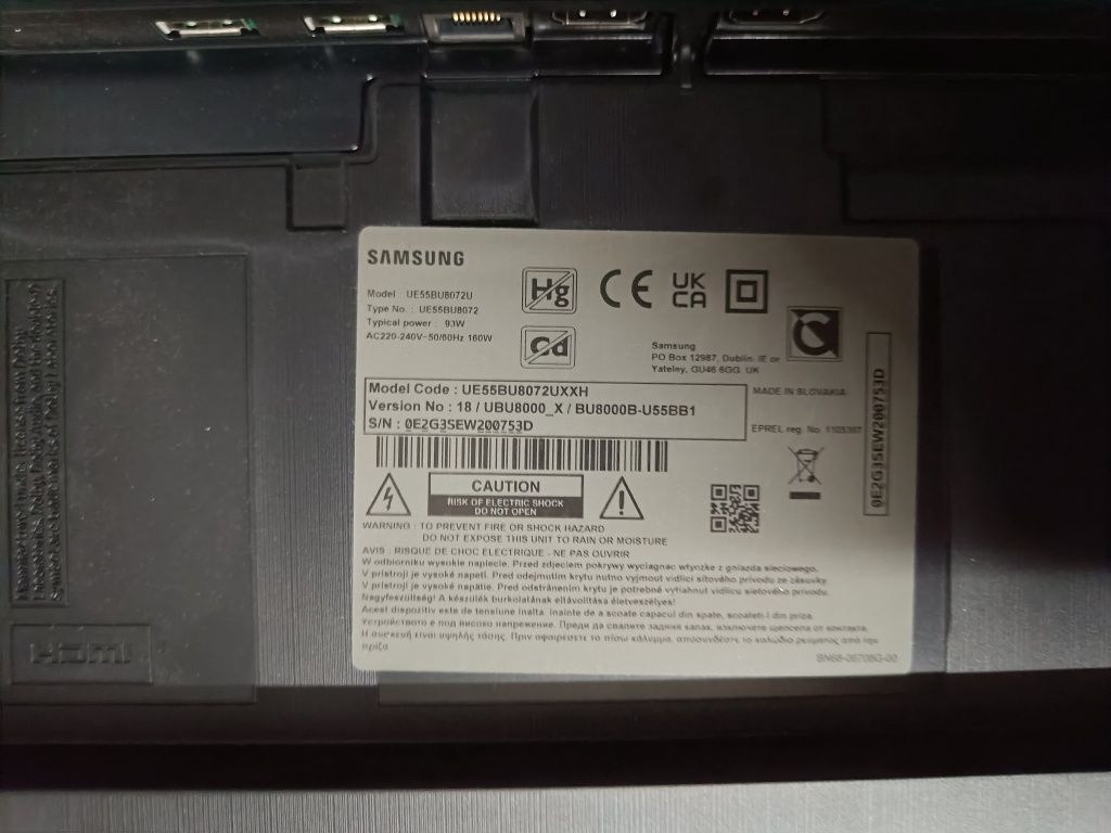 Samsung 55bu8072 ecran spart pt piese