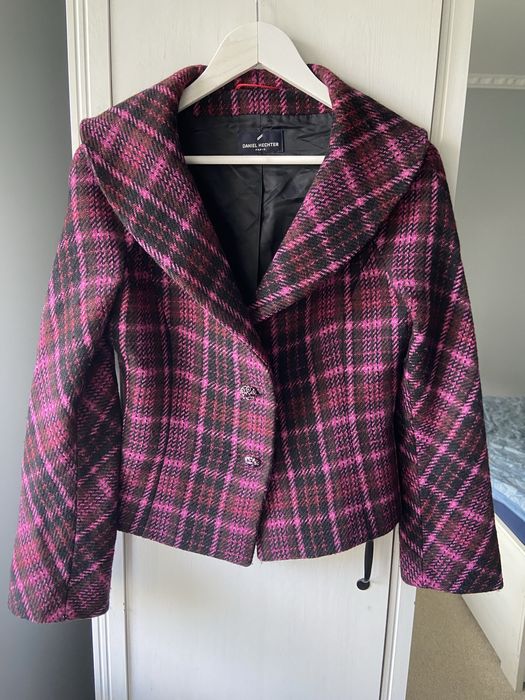 Sacou cu guler amplu, lana Danuel Hechter