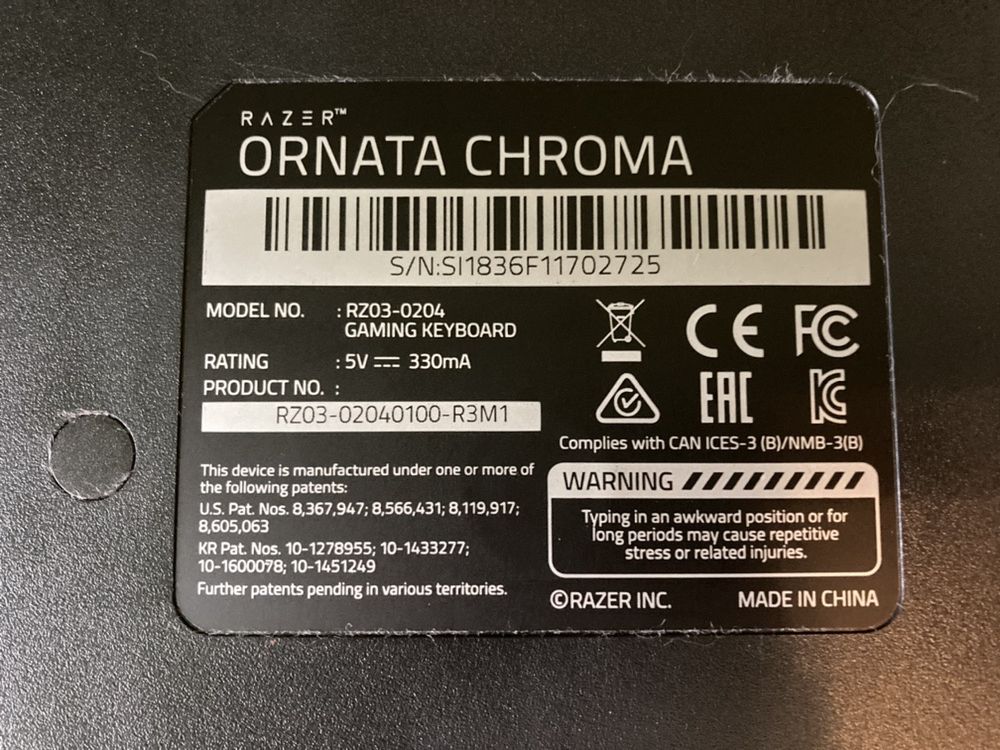 tastatura Razer Ornata Chroma