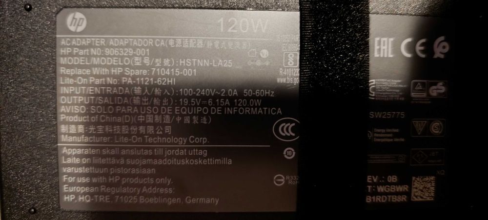 Incarcator laptop Hp 19,5V / 6.15A / 120W
