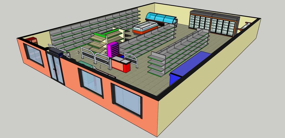 Amenajare magazin alimentar