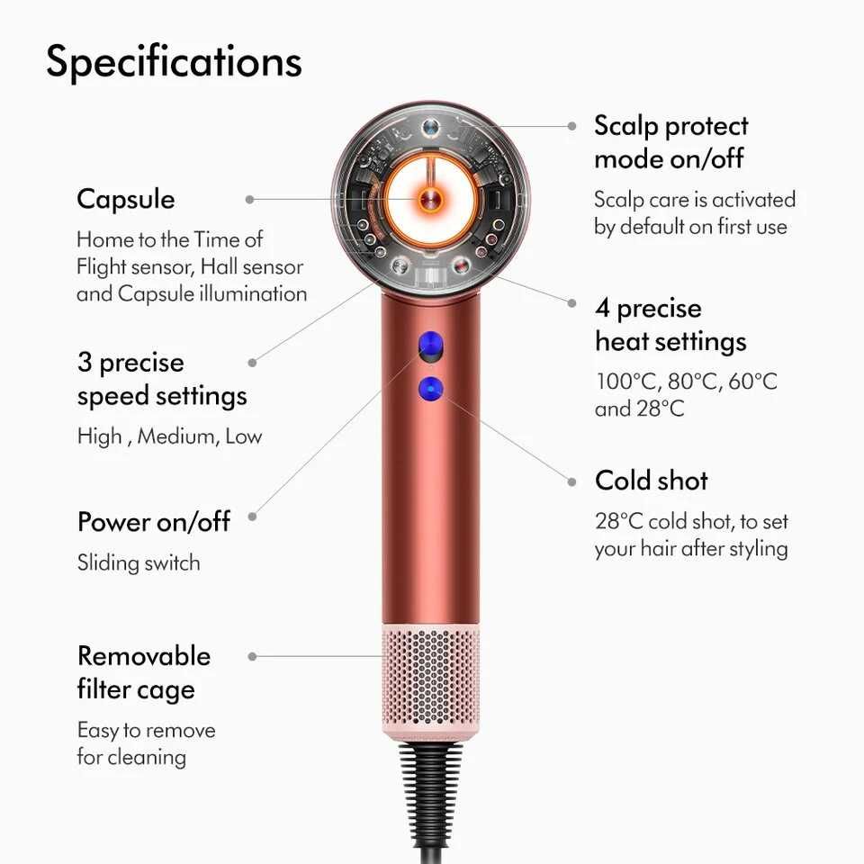 Фен Дайсон Dyson Supersonic Nural New 2024